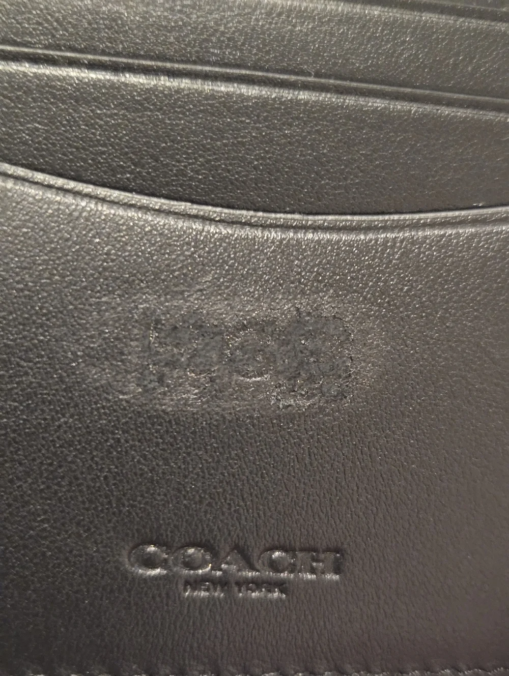 Stunning Coach Butterfly Passport Case in Premium Black Leather Refurbished - Picture 7 of 13